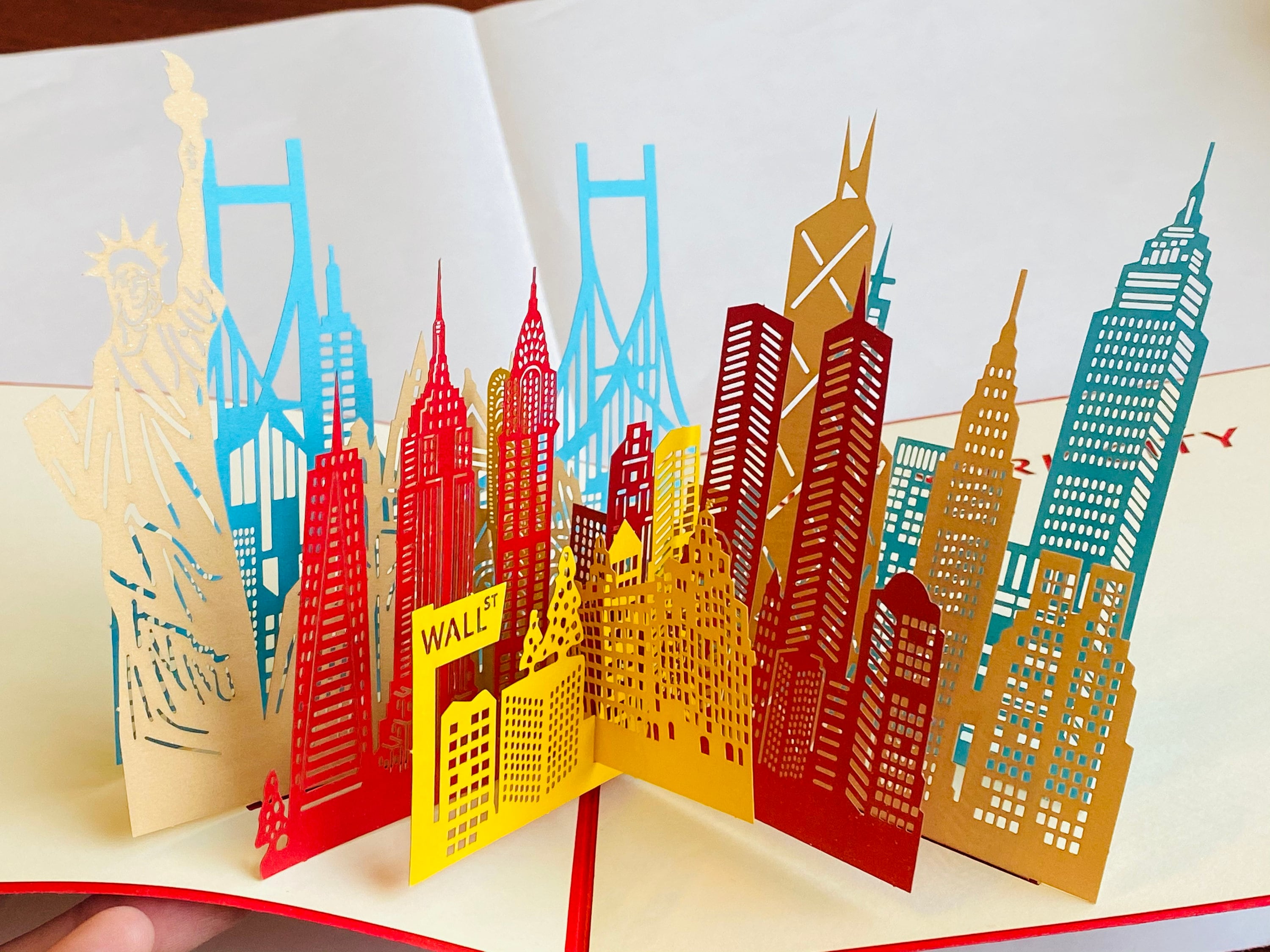 3D New York Lover Pop Up Card 3D New York Cards New York Etsy