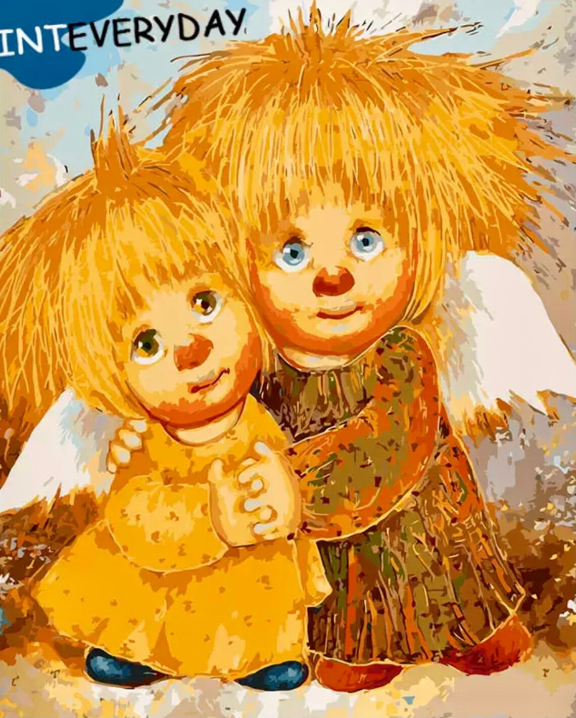 DIY Paint By Numbers Cartoon On Canvas DIY Paint By Numbers Etsy