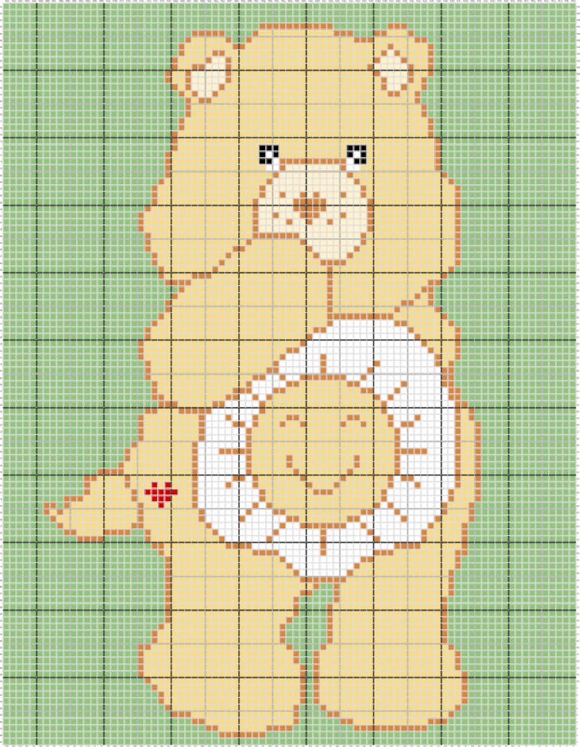 Care Bear Funshine Bear C2C Crochet Blanket Pattern Etsy