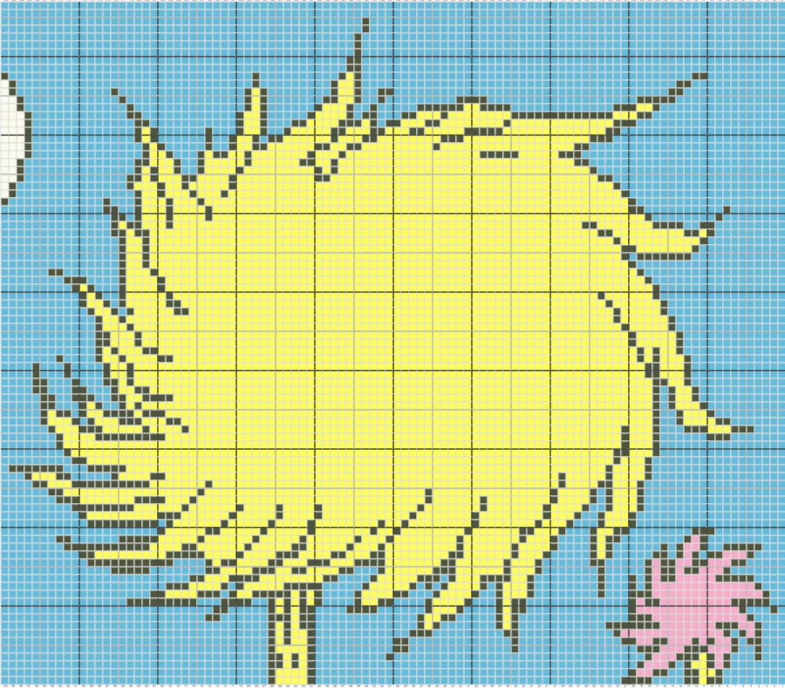 Lorax Tree C2C Crochet Blanket Pattern Graphgan Dr Seuss Etsy