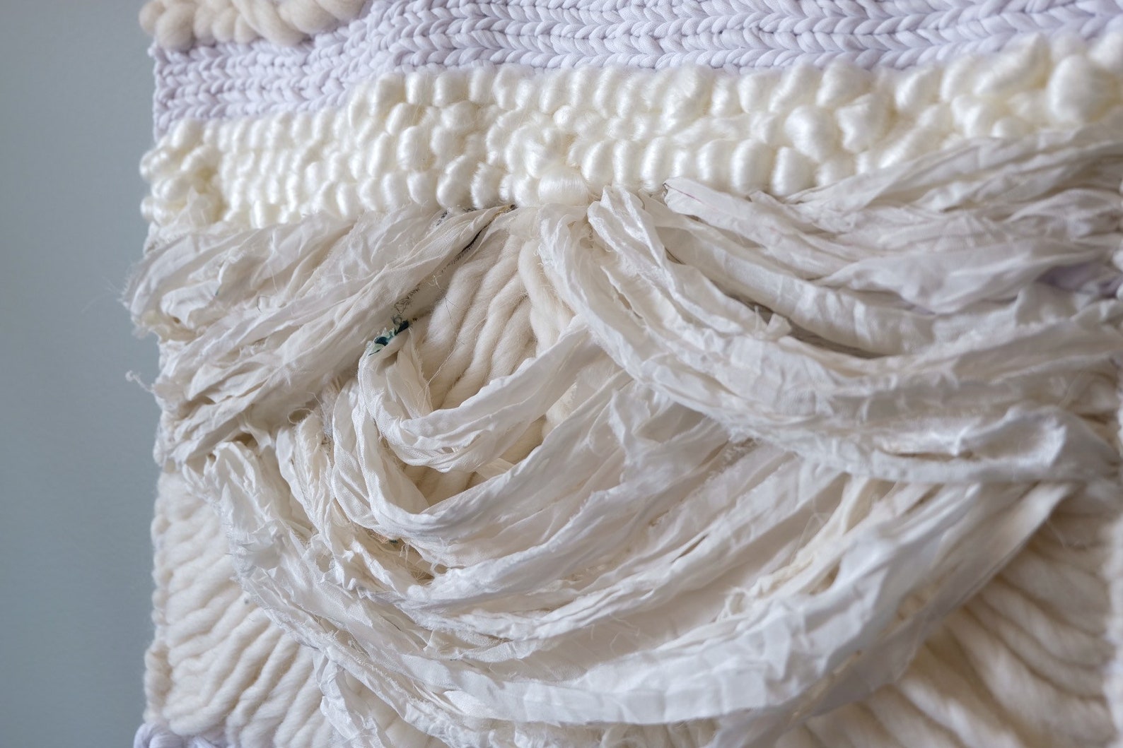 Tissage de mur blanc drapé Etsy