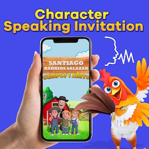 Invitation vidéo la granja de zenon, invitation zenon, invitation vidéo bartolito, invitation los animales de la granja