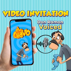 Invitation vidéo Don ramon con voz, invitation El chavo del ocho, invitation numérique El chavo del ocho, invitation vidéo, carte numérique