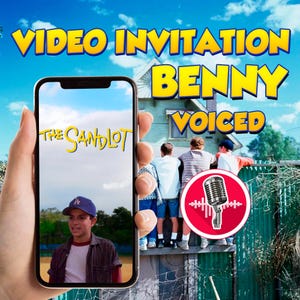 Sandlot Birthday video Invitation, The Sandlot birthday, Killing Me Smalls, Bambino, Baseball video Invitation, Baseball Birthday Invitation