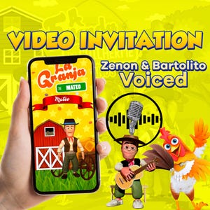 a granja de zenon vídeo convite, convite com vocês de zenon e bartolito, bartolito vídeo convite, zenon a granja convite
