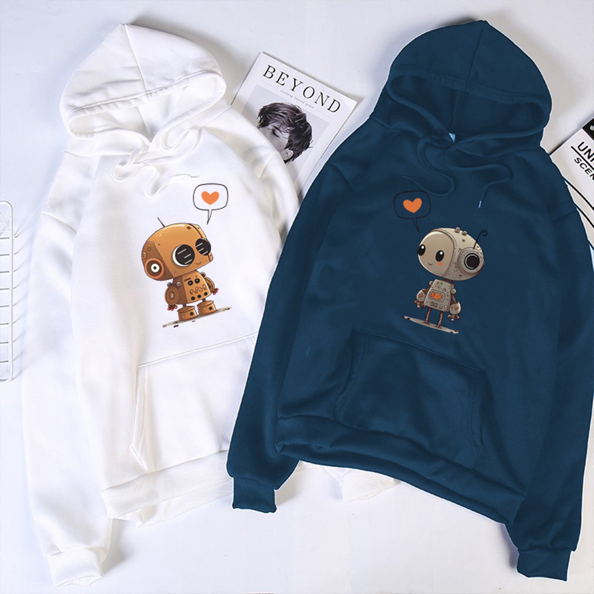 Couple Matching Hoodies Cute Couple Hoodies Cute Aliens - Etsy