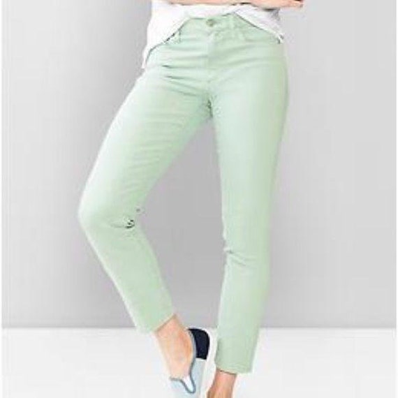 Gap 1969 Always Skinny mint green jeans