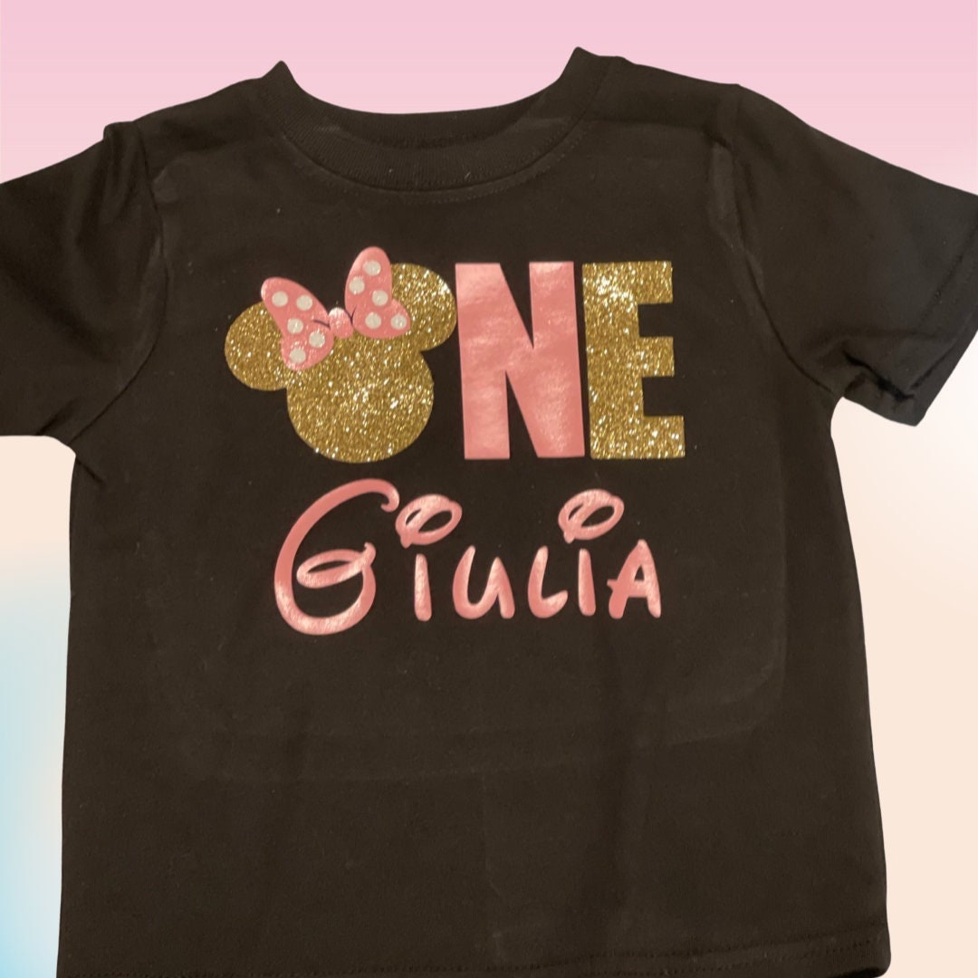 Minnie mouse first birthday cheap shirt