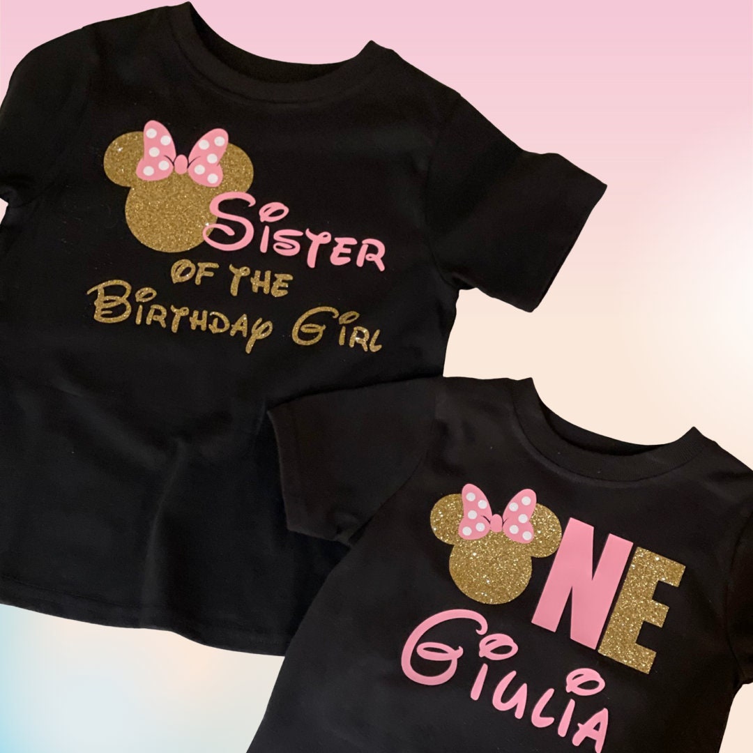 Minnie Mouse 1st Birthday Shirts ONE 