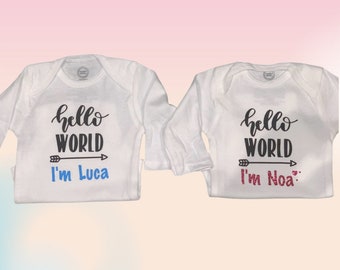 Hola Mundo / Recién Nacido / Bienvenidos al Mundo / New Baby Onesie