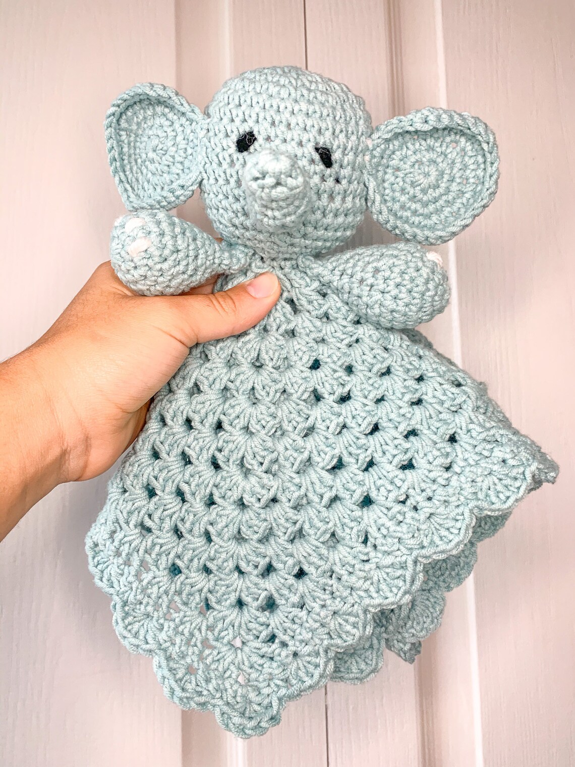 Crochet Animal Stuffed Security Blanket Etsy