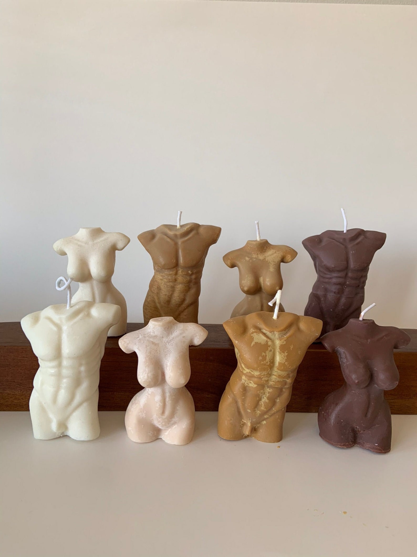 Body Shaped Candle Decorative Soy Candle Etsy