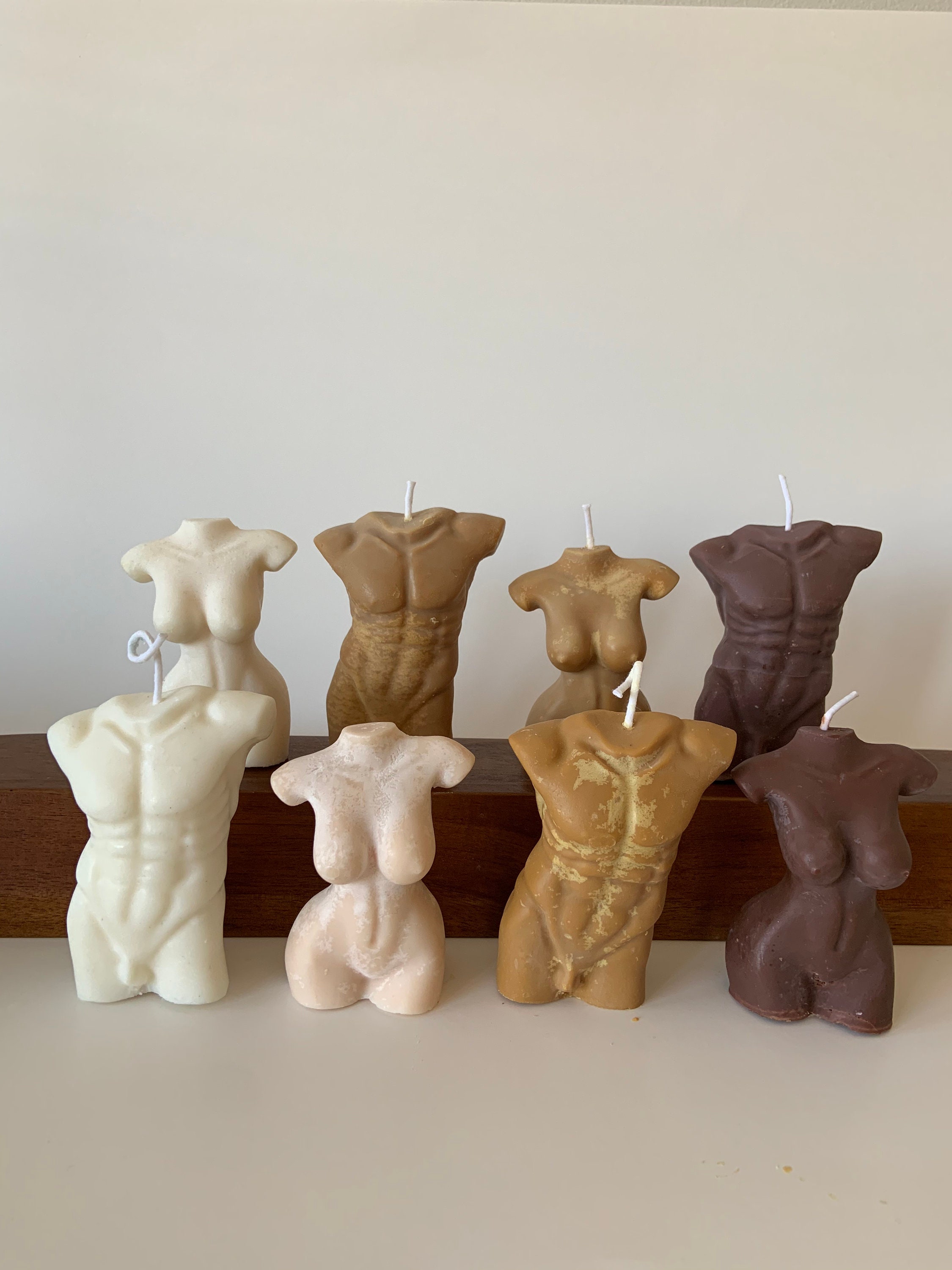 Statement Body Candle With Card 4 Colors Female and Male Etsy