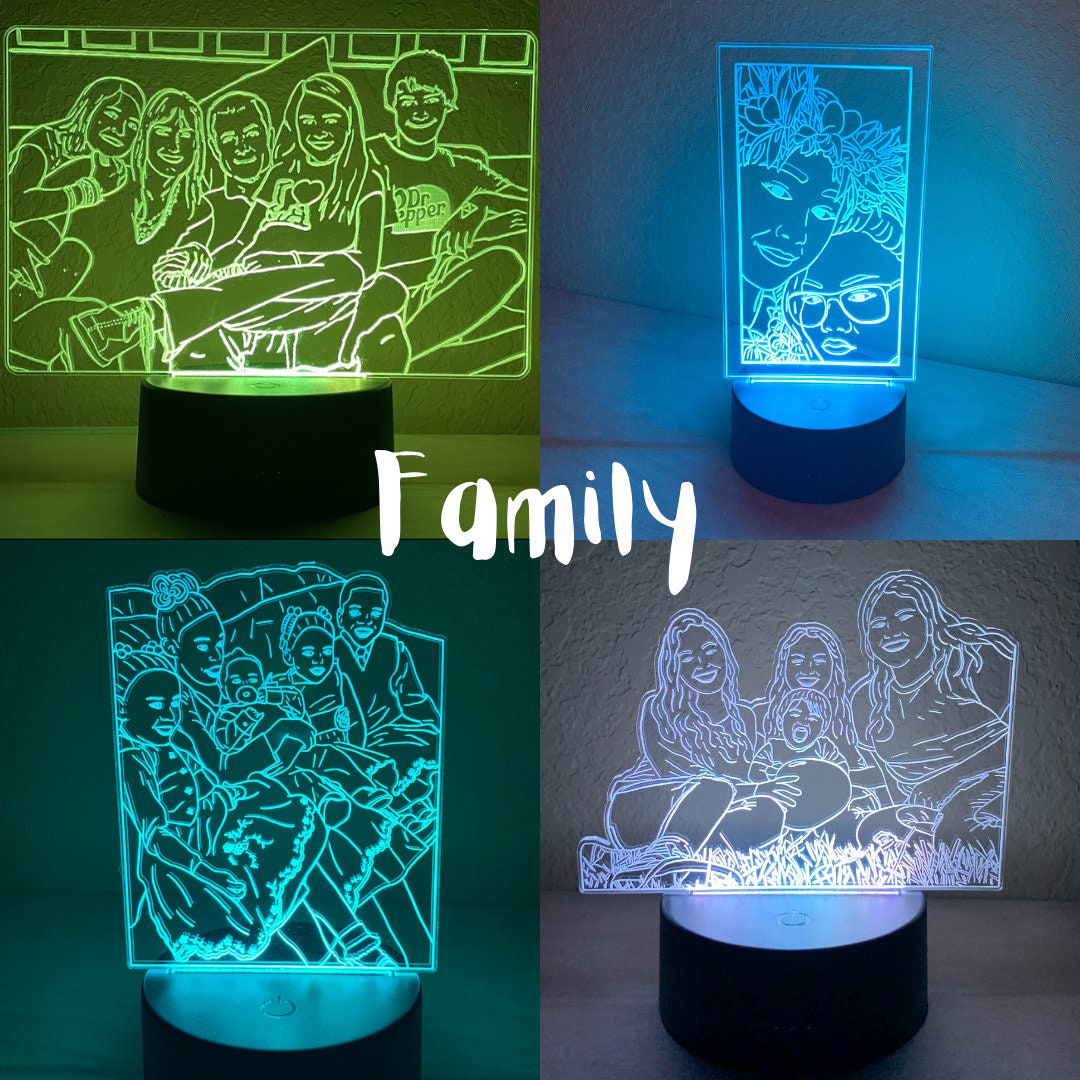 Custom LED Acrylic Light LED Sign LED Lamp Etsy