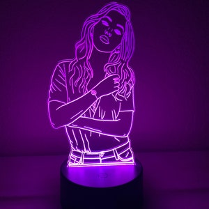 Custom Human Led Custom LED Acrylic Light | LED Sign | LED Lamp | Drawing From Photo - Etsy