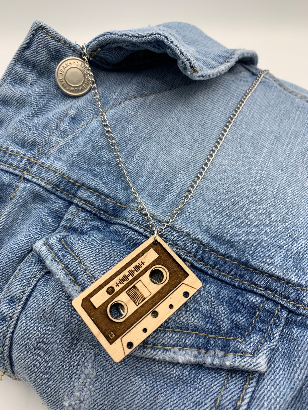 Cassette Tape Necklace Mixtape Keychain Playlist/album/song Code Retro