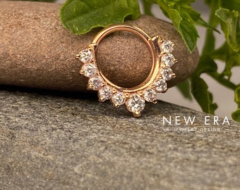 Bvla 14 Karat Gold Septum Ring BVLA 14kt 18kt Gold Platinum Flying