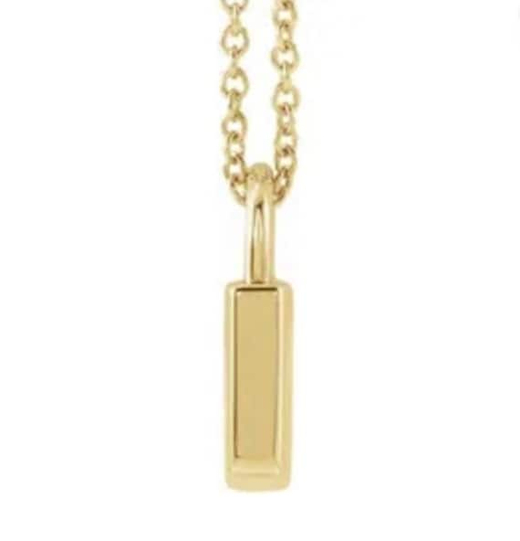 Lock Necklace 14K Yellow Gold 16