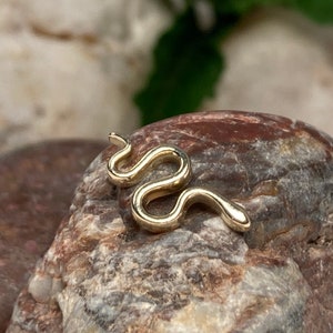 14k gold snake jewelry snake decorative ends snake dermal sneak pins snake threaded ends Threadless ends