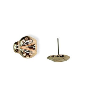 14k gold ladybug threadless gold end, 16g and 14g threaded, dermal 14k body jewelry.