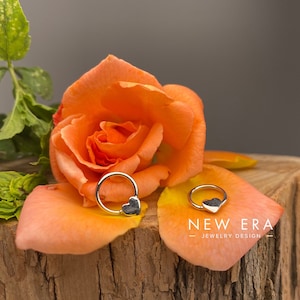 14 karat solid gold Fixed heart septum Customizable heart septum ring, gold  septum ring, gold heart septum ring