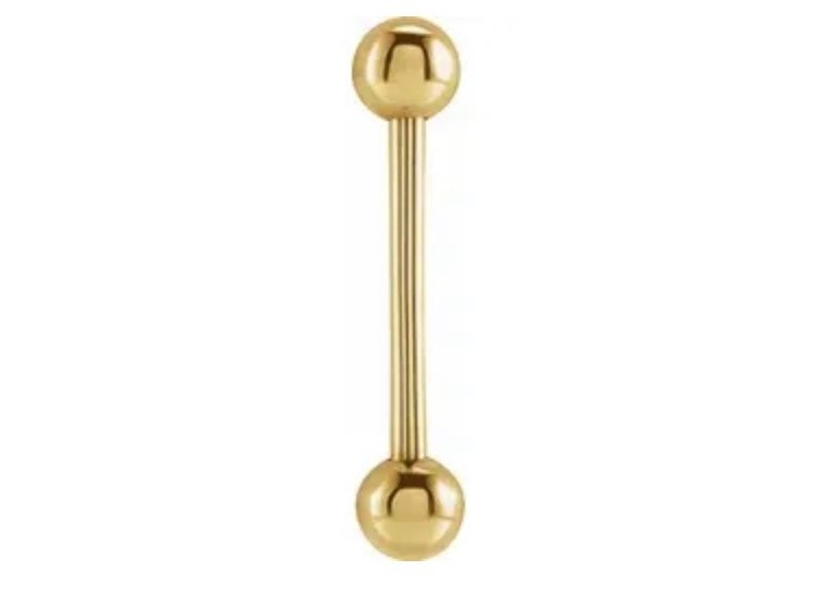 14 karat gold tongue rings deals