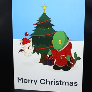 トンベリとモーグリのファイナルファンタジー風クリスマスカード