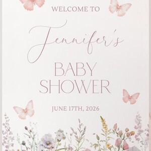 Butterfly Baby Shower Welcome Sign Butterfly Baby Shower Sign Butterfly Welcome Sign Baby Shower Butterfly Welcome Sign Butterfly Shower U3 Bild 2