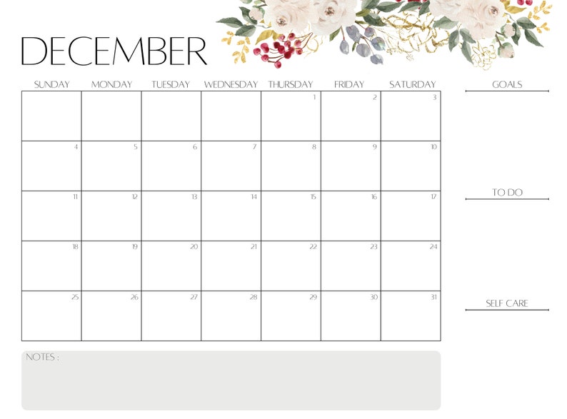 december-2022-calendar-printable-floral-design-2-winter-etsy