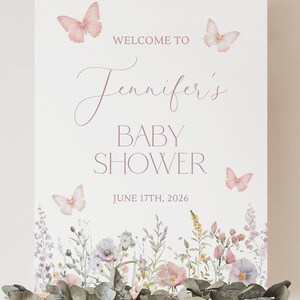 Butterfly Baby Shower Welcome Sign Butterfly Baby Shower Sign Butterfly Welcome Sign Baby Shower Butterfly Welcome Sign Butterfly Shower U3 Bild 5