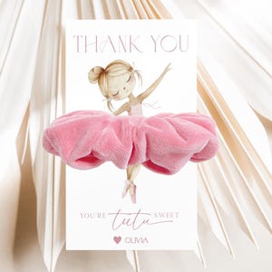 Tutu Sweet Scrunchie Tag Tutu Scrunchie Favor Tag Ballerina Scrunchie Party Favor Tag Ballerina Scrunchie Tag Ballerina Scrunchie Card L1