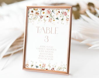 Chice Blumen Tischnummer Schilder Hochzeit Pinke Blumen Tischnummern Schild Hochzeit Tischnummern Schild Floral K17 A1