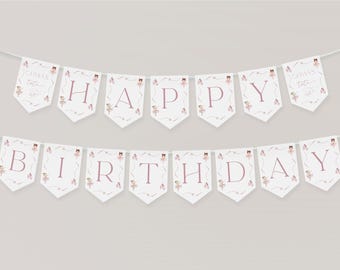 Tutu Cute Birthday Banner Printable Ballerina Birthday Banner Tutu Birthday Banner Tutu Banner Tutu Happy Birthday Banner Tutu Cute Bday L1