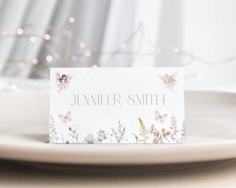 Mall för älvplatskort älvfestplatskort älvfödelsedagsfestplatskort älvnamnskort älvplatskort älvbabyshower R2 R3