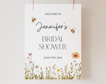 Bee Bridal Shower Welcome Sign Bee Bridal Shower Sign Meant to Bee Bridal Shower Sign Bride to Bee Welcome Sign Bee Bridal Shower Decor Bee