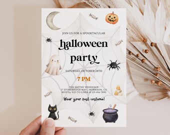 Halloween Party Invitation Halloween Invitation Digital Halloween Party Invite Halloween Costume Party Invitation Spooktacular Invitation