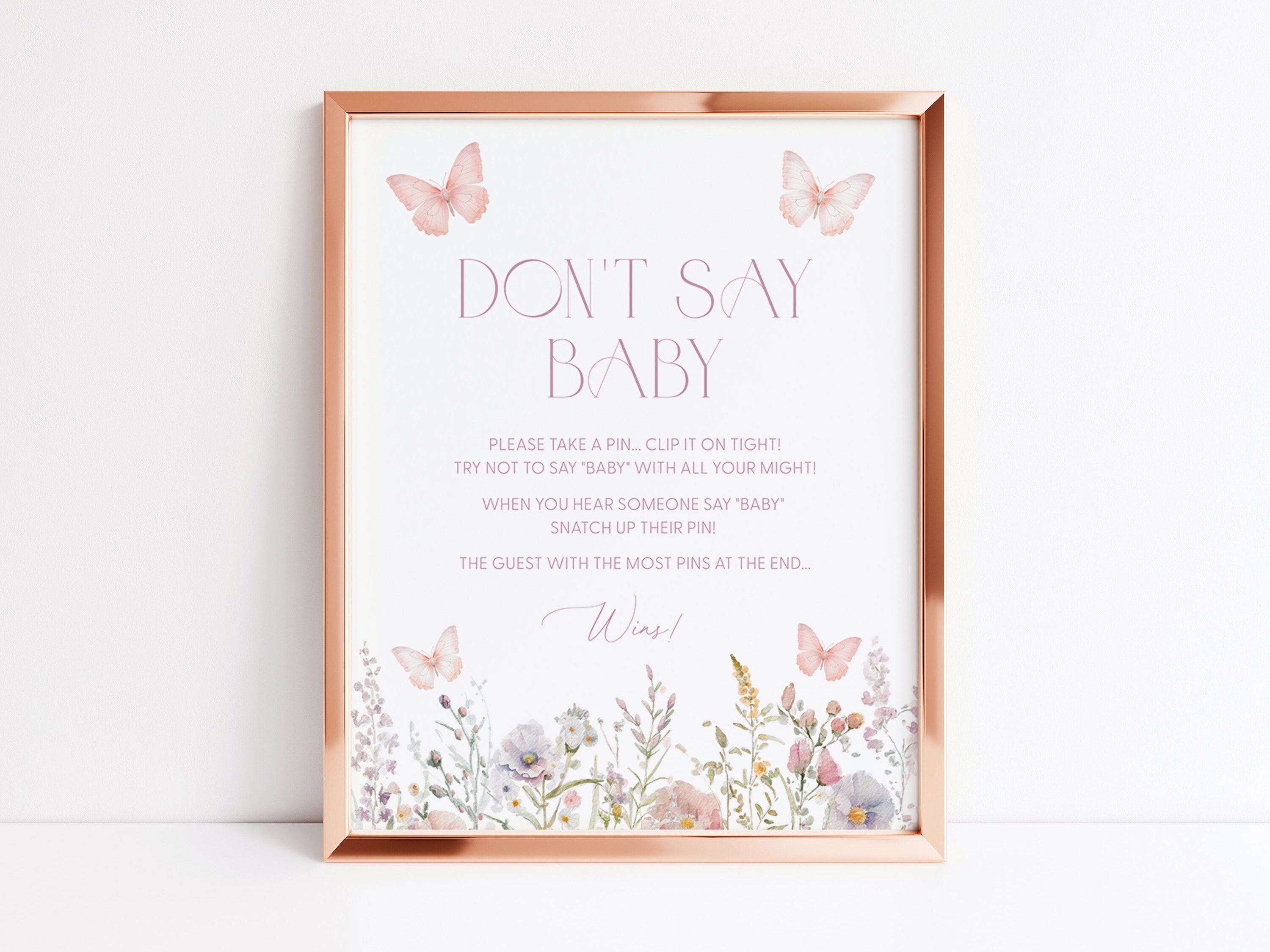 Giochi per baby shower - DON'T SAY BABY - 20 giocatori | Mollette per vestiti Baby Shower gioco | Decorazione da tavolo | Premio vincitore incluso per festa baby shower neutro/unisex | Rivelazione di