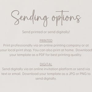 text that provides options for sending printed or digital copies of a template, including instructions for sending the template via printed or digital means.