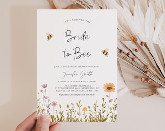 Beeブライダルシャワー招待状Bride to Beeブライダルシャワー招待状Honey Beeブライダルシャワー招待状Bride to Beeブライダルシャワー招待状