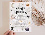 Let's Get Spooky Invitation Halloween Invitation Digital Halloween Invite Spooky Invitation Spooktacular Party Invite Halloween Party Invite
