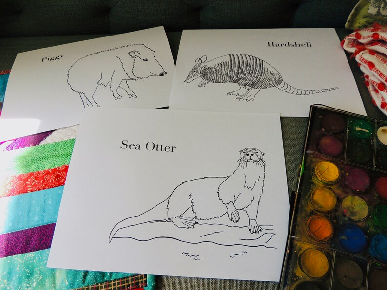 Burgess Animal Book for Children Coloring Pages Chapters 3740 Etsy