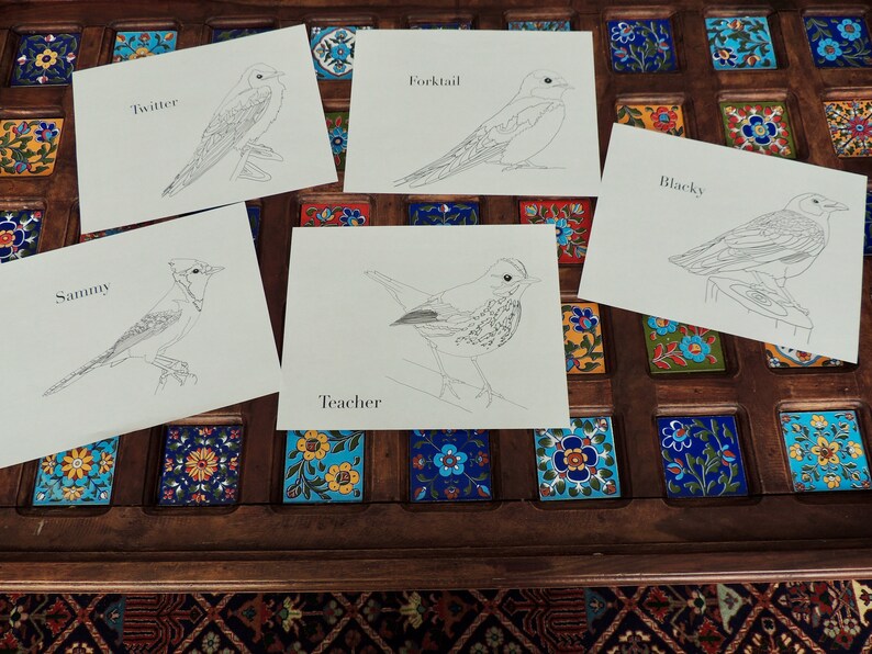 Burgess Bird Book Coloring Pages Chapters 13-24 - Etsy