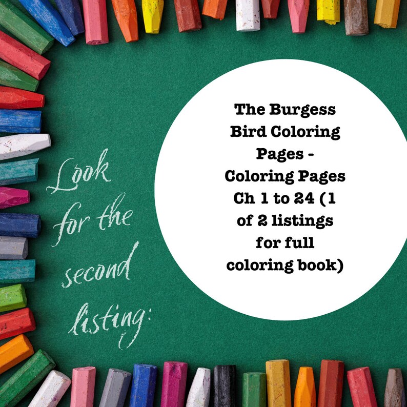 The Burgess Bird Coloring Pages - Coloring Pages Ch 25 to 45 (2 of 2 ...