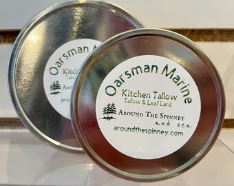 Cast Iron Seasoning Tallow, Grass-Fed Beef & Leaf Lard