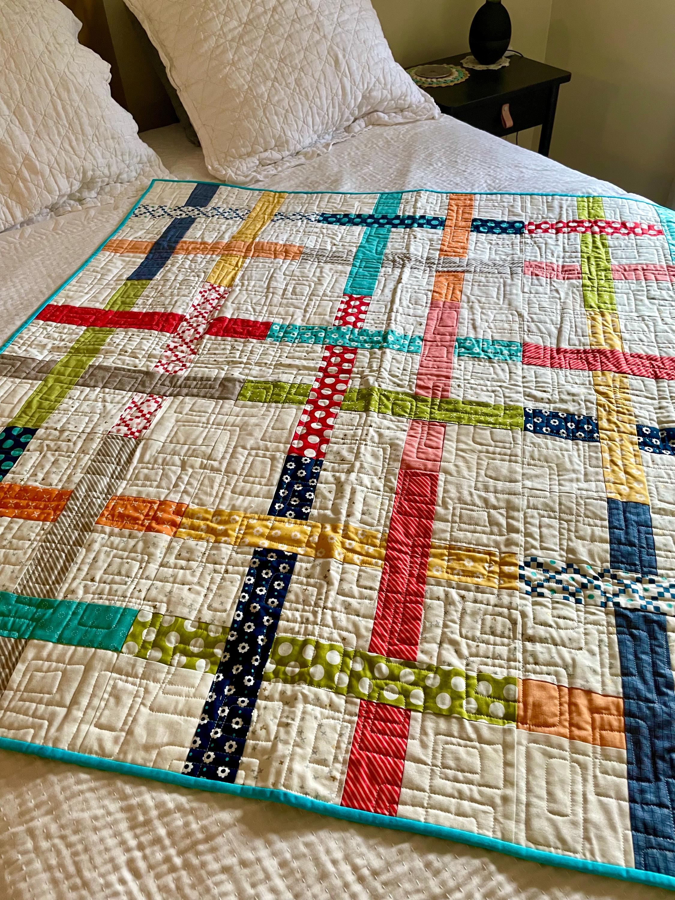 Colorful Ladders, Baby Quilt With Fun Colors and Movement - Etsy