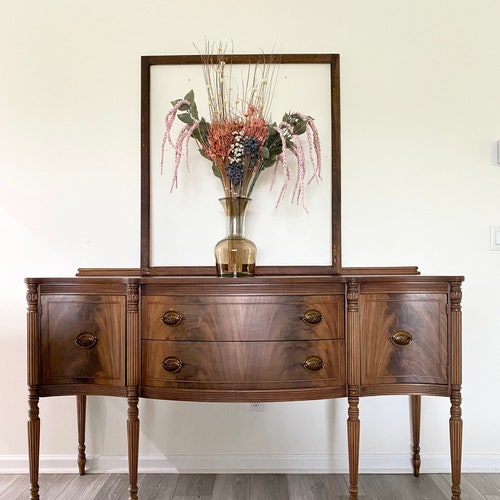 SOLD Antique Victorian Buffet Traditional Sideboard - Etsy