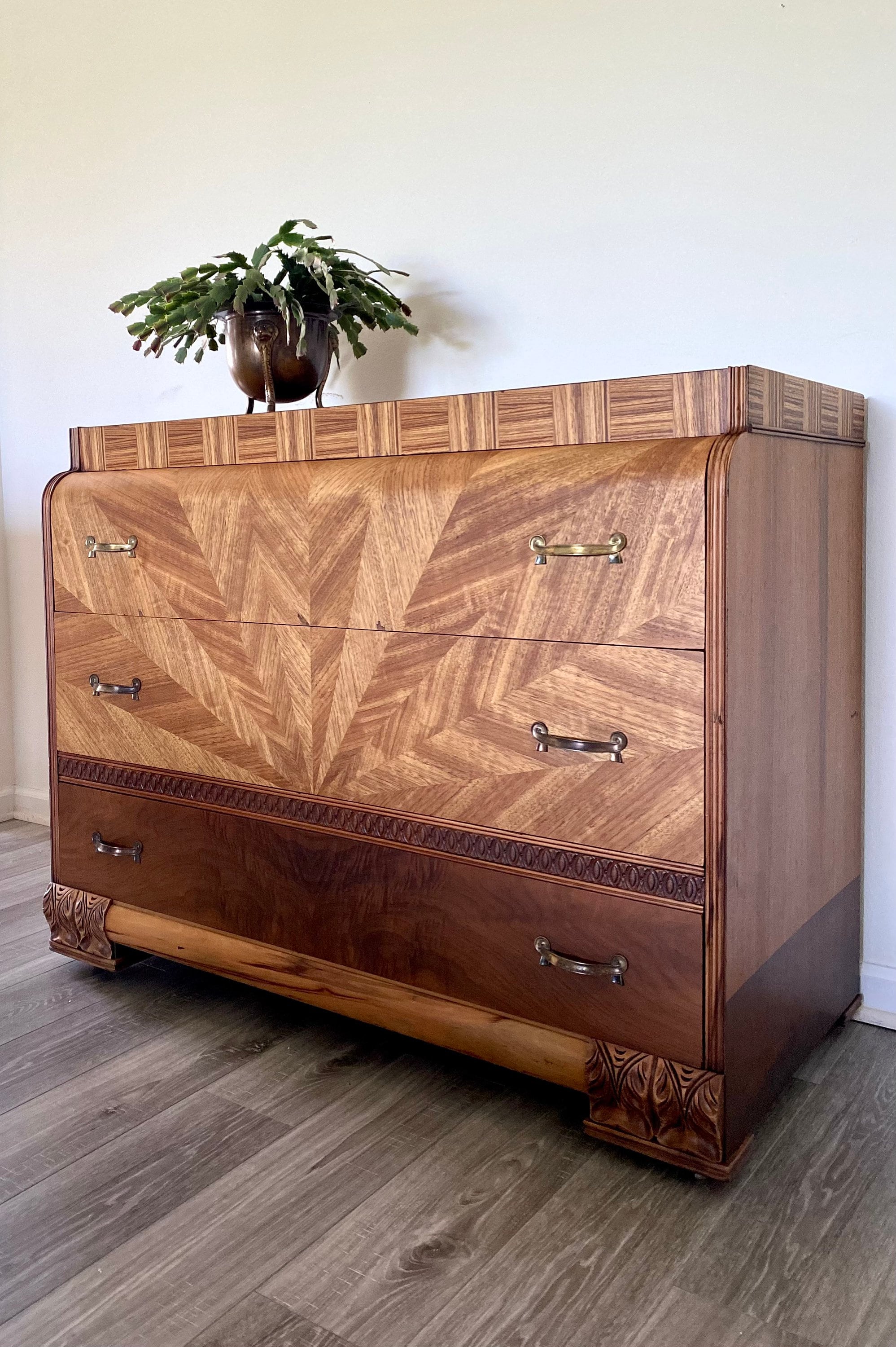 Waterfall Refinished Dresser Etsy