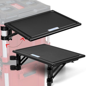 Kit tavolo laterale pieghevole in HDPE - compatibile con Milwaukee Packout - plastica solida - strumento impacchettabile - Packout Mod