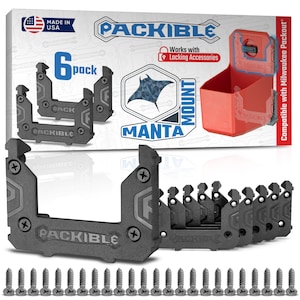 PackibleTool Manta Mounts - Mounting Cleats Compatible with Milwaukee Packout® Locking packout Accessories