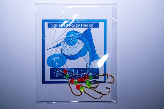 Snelled Fish Hooks for Porgy/seabass 